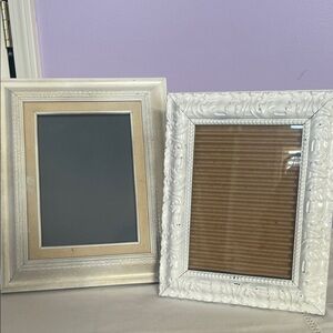 Elegant White and Cream Picture Frames